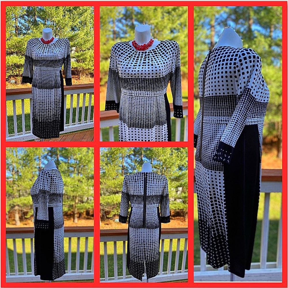 Terramina Black and White Dress
